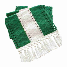 Green Tablecloth Suitable for Farmhouse Home Decoration A Fringed Tablecloth Dining Room Bedroom Decoration