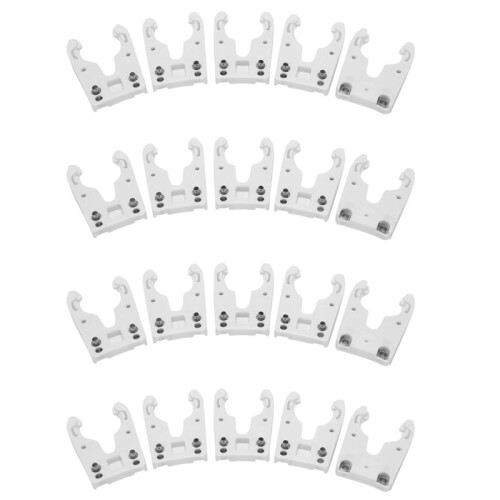 20PCS/Lot ISO30 Tool Holder Clamp Iron+ABS Flame Proof Rubber Claw
