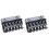 2X 6 Saddle Hardtail Bridge Top Load 65mm Electric Guitar Bridge (Black) 1