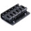 2X 6 Saddle Hardtail Bridge Top Load 65mm Electric Guitar Bridge (Black) 2