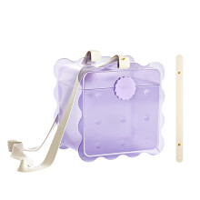 Hamster Carrier, Hand Carrier, Small Animal, Short Travel Crate, Pet Carrier PurpleShort and long strap