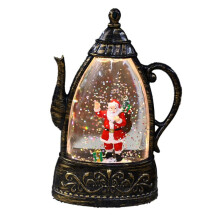 Luz de Noche LED Estilo Tetera Retro: Decoración Navideña Popular, Lámpara Brillante para Niños, Regalo Ideal para Navidad C