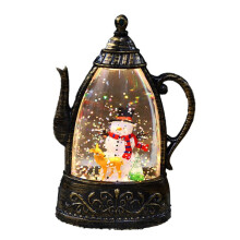 Retro Theepot-Stijl LED-Nachtlampje - Populaire Kerstversiering, Gloeiende Lamp voor Kinderen, Ideaal Cadeau voor Kerstmis A