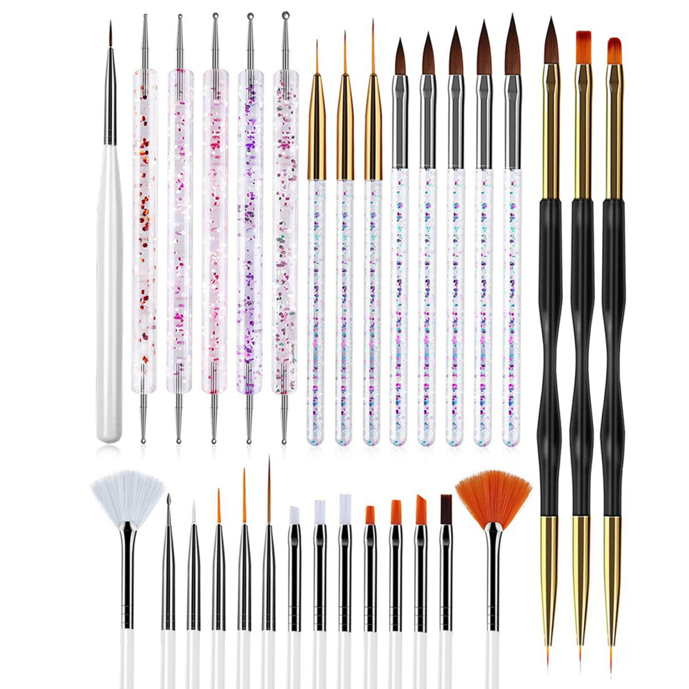 31-teiliges NagelbÃ¼rsten-Stift-Set, Nail Art Liner