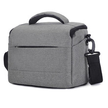 DSLR Camera Case Portable Photographer Photography for Equipment Crossbody Bag Grey