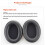 Replacement Ear Pads for HyperX Cloud2 Flight S Alpha S Headphones Memory Foam Earpads Protein Leather 6