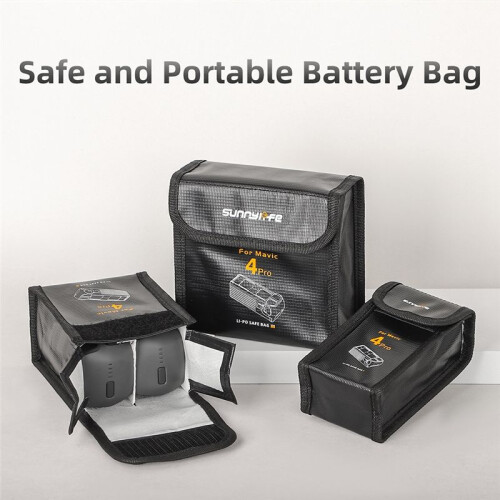 LiPo Battery Safe Bag for  4 Pro Flame Retardant Explosion-Proof Battery Storage Case Drone Accessory C