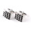 Square Cufflinks for Men, Silver Black Cufflinks for Corporate Shirts Ref: 6398 5