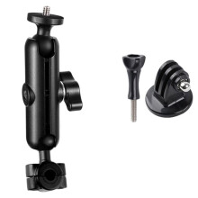 Autocamerahouder, Scharnierende Hoofdsteun voor Voertuig, Actioncamhouder, Motorfietshouder voor Go Pro voor