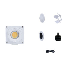 Luce Video LED Tascabile da 20 W 2700 K-6500 K con Softbox, Griglia A Nido D'Ape, Paraluce 12FX per Studio Fotografico, B