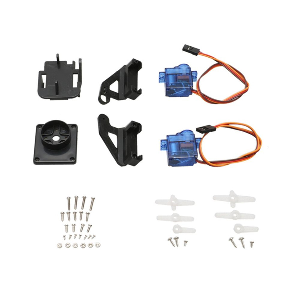 1Set Dual Axle Servo Gimbal Anti-Vibration Camera Platform Mount Ptz Pan/Tilt With 2Pcs 9G Servo For Fpv Drone Assembly 4713088794926