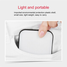 -LED-Videoleuchte für Fotografie, 2 W, Dimmbar, 6500 K, FüLlfeldlampe für Kamera, Smartphone, Laptop