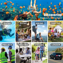 4K-Taschen-Actionkamera, HD-LCD-Bildschirm, Um 270 Drehbare WLAN--Sportkamera mit Wasserdichtem GehäUse für Unterwegs - Ohne Karte