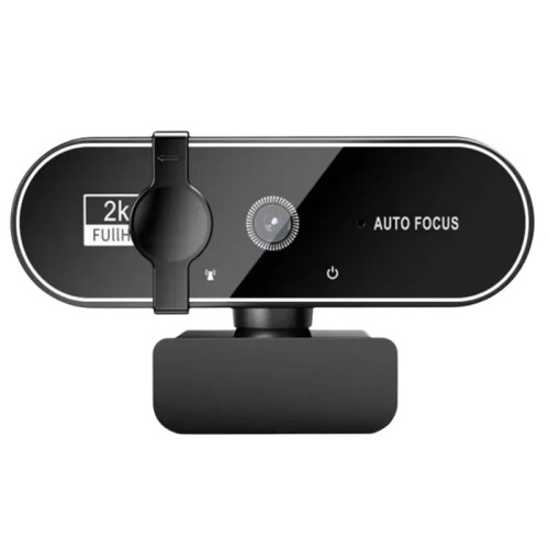 Cámara Web con Enfoque Automático, Transmisión en Directo y Micrófono, Full HD, para PC, Portátil, 2K