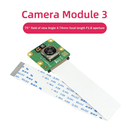 For Raspberry Pi Camera Module 3 Camera 12MP HD Camera HDR Auto Focus Camera Module 75 Camera Module 1