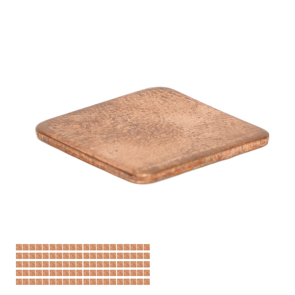 100Pcs Copper Pad Shim 15X15x1.2mm Heatsinks For Cpu, Gpu, Ram 8741373385258