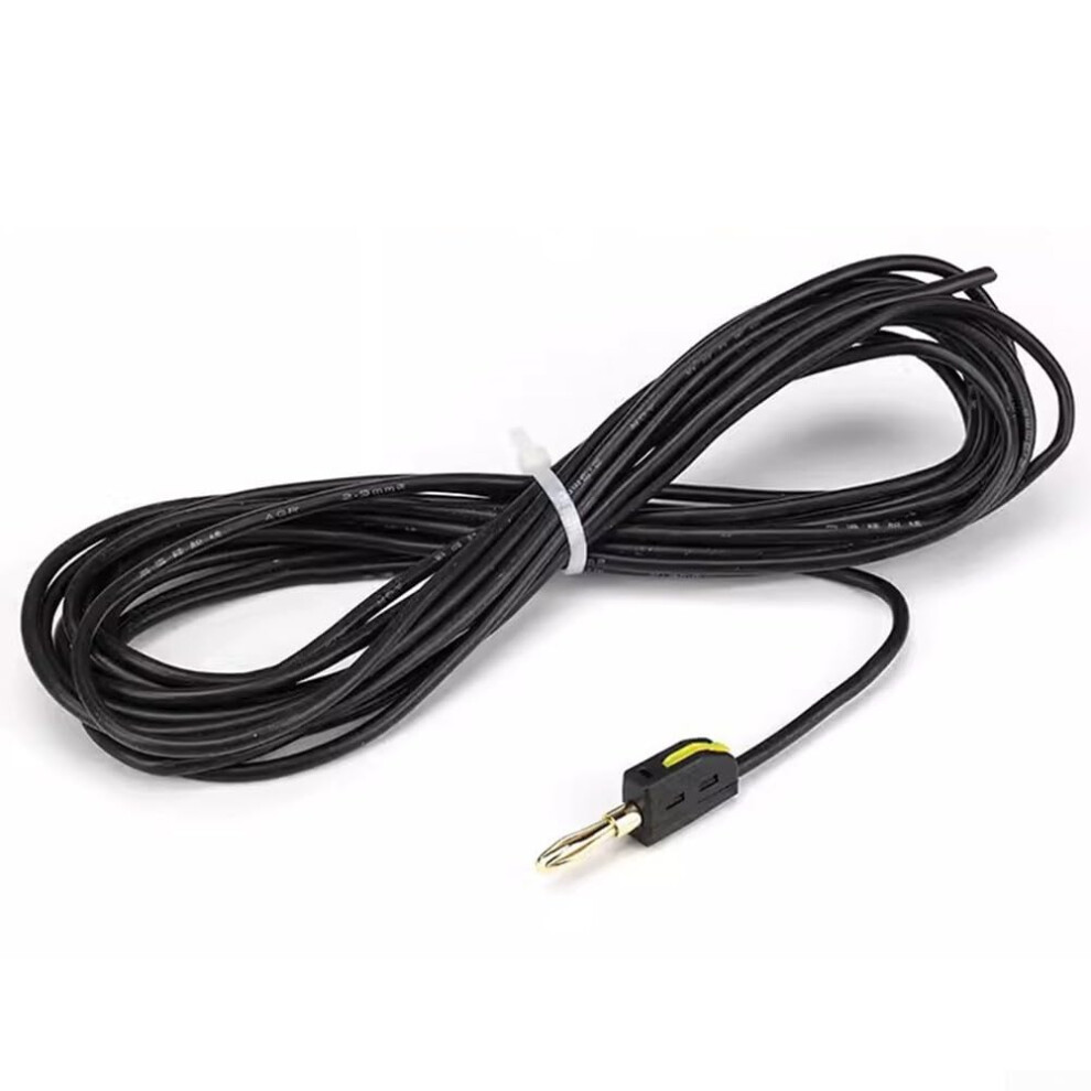 32A Current 4Mm Gold Plated Banana Plug Connector With Durable 5M Black Cable 9426802609936