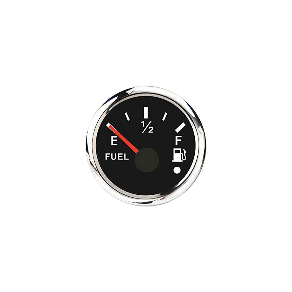 52 Mm Fuel Level Indicator 0190 Ohm Switchable 24033 Ohm Heating Oil Level Meter Waterproof Boat Car Indicators With Alarm Ref: 4981 Black 9382693668233