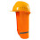 Hard Hat Sun Shield Mesh Neck Shade  Visibility Reflective UV Protection Orange1 1