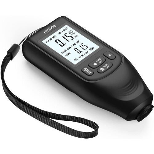 Paint Gauge Unit Conversion Coating Thickness Meter LCD Display Digital Thickness Gauge 02000um White 2