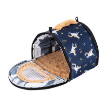 Small Animal Carrier, Pet Carrier Bag Windproof Outgoing Cage Carrying Bag Travel Cage Warm Carrying Pack for Hamsters, Mice, Chinchillas, Size L