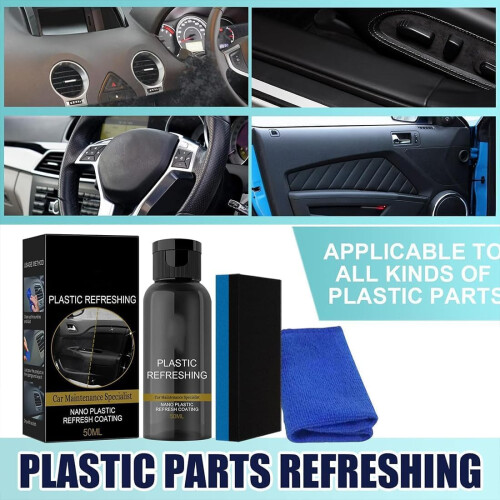 Lakiso Plastic Revitalizing Coating Agent, Car Quick Restorer (5 pcs) 2
