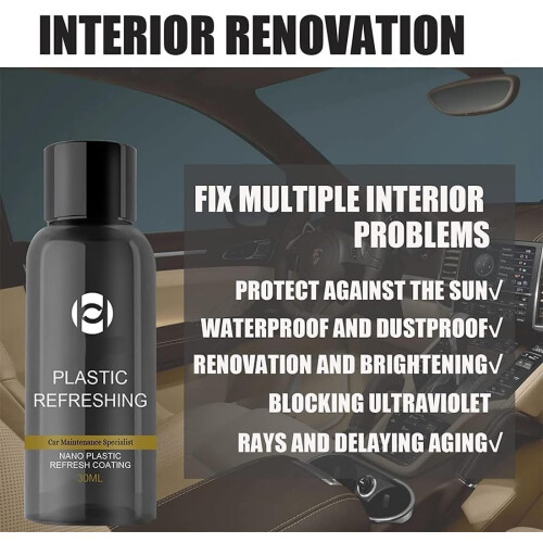 Lakiso Plastic Revitalizing Coating Agent, Car Quick Restorer (5 pcs) 1