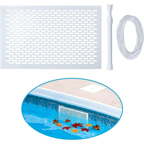 Pool Leaf Skimmer Net Set, Protective Grille for Above Ground Pools, Lightweight 1