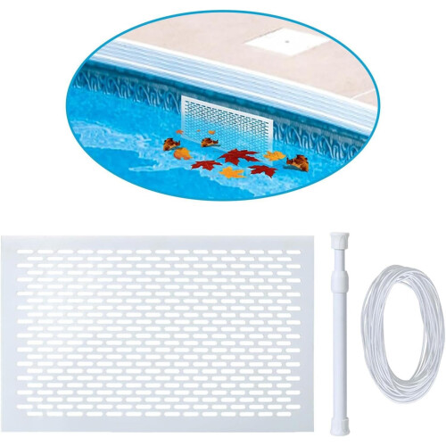 Pool Leaf Skimmer Net Set, Protective Grille for Above Ground Pools, Lightweight 2