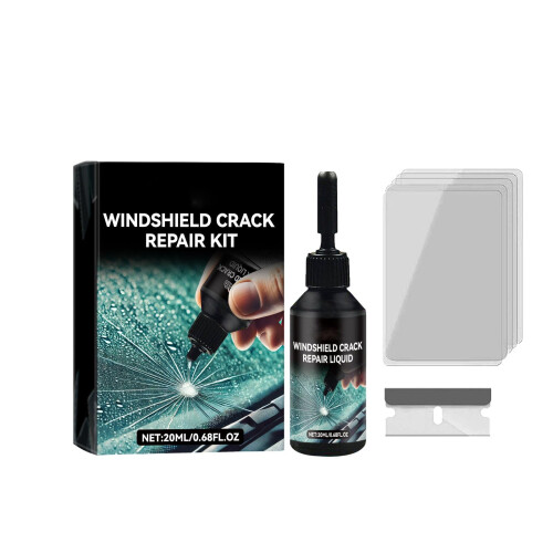 Windshield Crack  Kit,  Glass Cracks Gone  Kit, for Windshields, Windows, Mirrors, All Crack Types Windshield  Kit