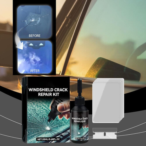 Windshield Crack  Kit,  Glass Cracks Gone  Kit, for Windshields, Windows, Mirrors, All Crack Types Windshield  Kit 2