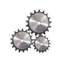 Flat Sprocket 43 Teeth 12.7mm Pitch 1 Piece A3 Steel 08B Roller Chain Drive Industrial Sprocket