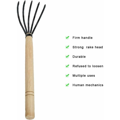 Ιαπωνικός καλλιεργητής κήπου Ninja Claw, τσουγκράνα Ninja Claw 5 ακίδων με σιδερένια 2