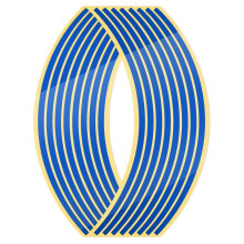 Reflective Motorcycle Wheel Rim Stickers 17 18 Inch for CBR600RR CBR1000RR Blue PVC
