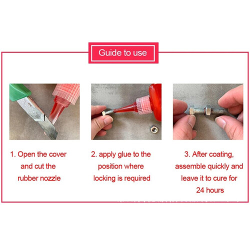 10ml Threadlocker 242 Medium Strength Threadlocker Blue Locktite Anaerobic Threadlocker Adhesive Caulk Adhesives Sealer Hardware 2
