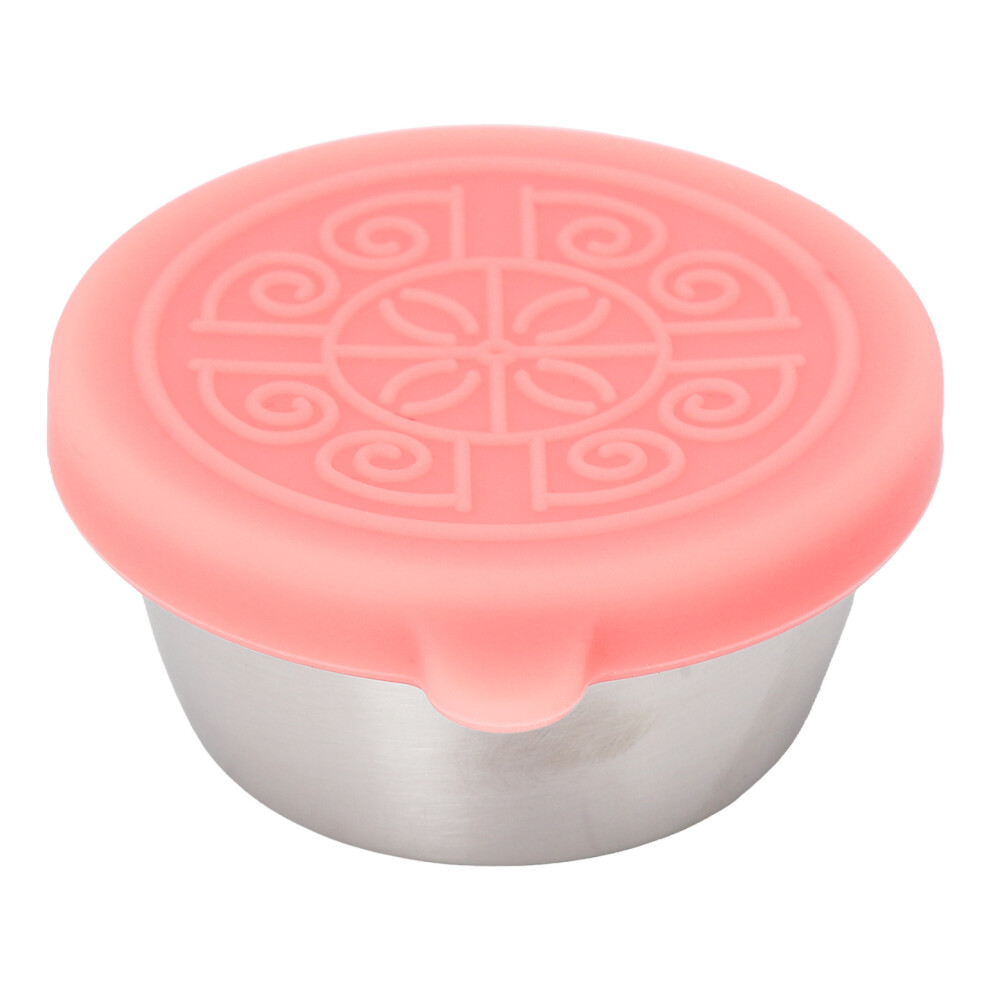 Reusable Salad Dressing Container Stainless Steel Condiment Cups With Leakproof Silicone Lids Airtight Seal For Portion Control Compact And Versatile