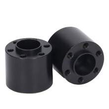 2 Stück Messing-Rad-Hex-Hub-Adapter für RC-Autos 1,9/2,2 Zoll Schwarz