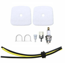Kraftstoffleitungs-Zündkerzen-Luftfilter, Primerpumpen-Serviceset für Echo SRM2100 SRM 2400 Brushcutter Rasentrimmer-Teil
