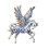 Broche cheval Animal mignon, Design du zodiaque chinois,-Bleu 1