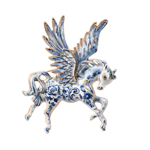 Broche cheval Animal mignon, Design du zodiaque chinois,-Bleu