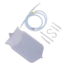 2L Silicone Enema Bag Kit with Yellow Handle Accessories for Home Use