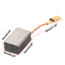 Marke Elektrowerkzeugteile, Kohlebürsten, Motor, Kohlebürste, Metallmotoren, 14 mm x 9 x 6 mm, Carbon-Elektromotoren,