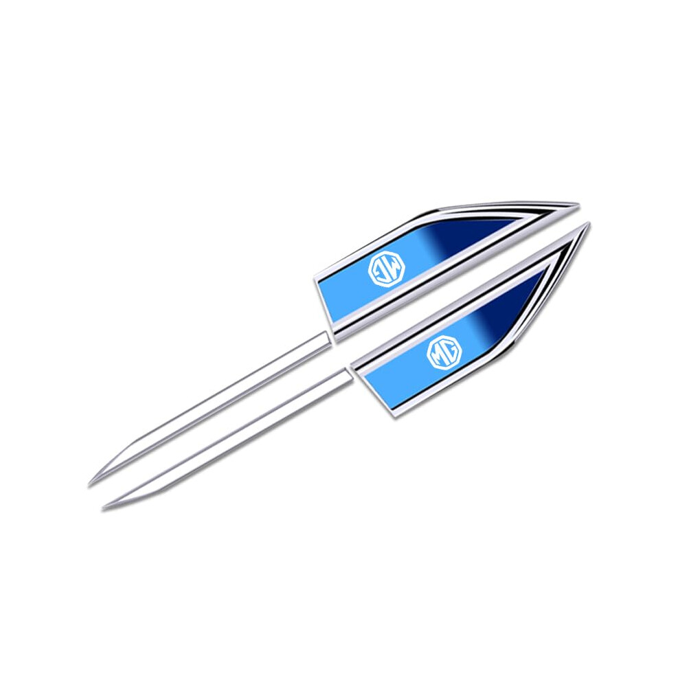 Mg Hs Zs Car Stickers, Pack Of 2 Metal Car Decals, Vehicle Emblems, Blue 9382693669803