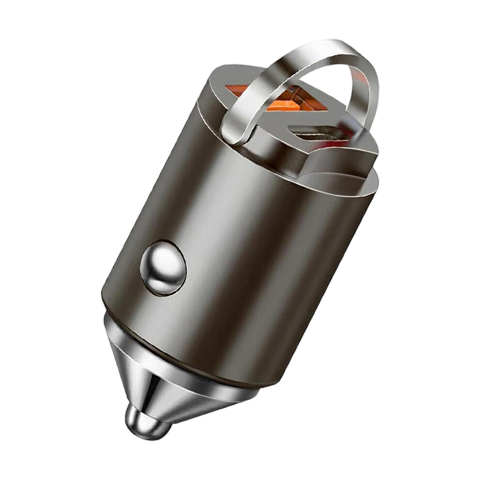 Car Usb Charger Dual Port Fast Charging Compact Zinc Alloy Adapter For Multiple Devices 9382693858269