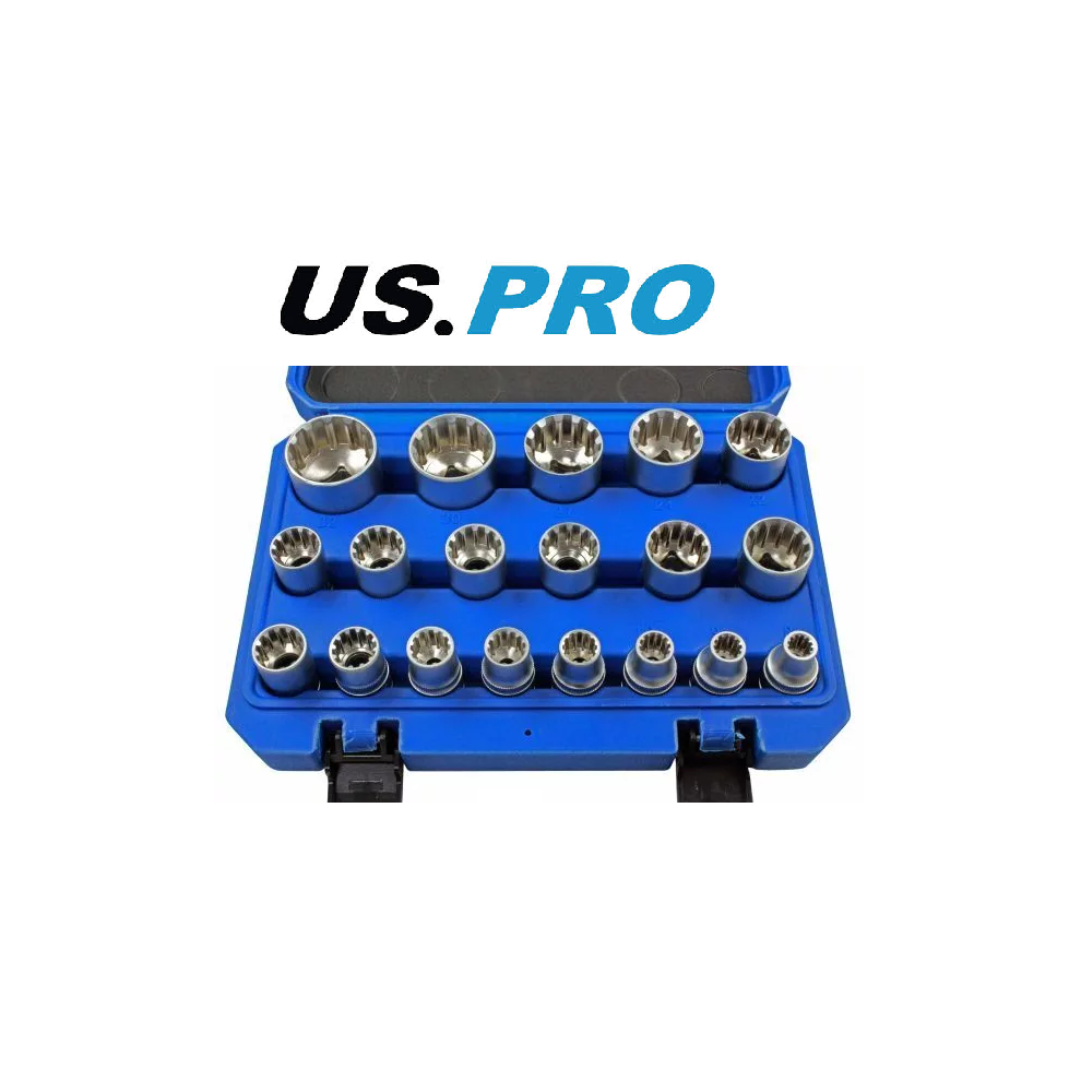 US PRO 19 Piece 1/2"" Dr Gear Lock Sockets 8 - 32mm - 3221 - Image 5