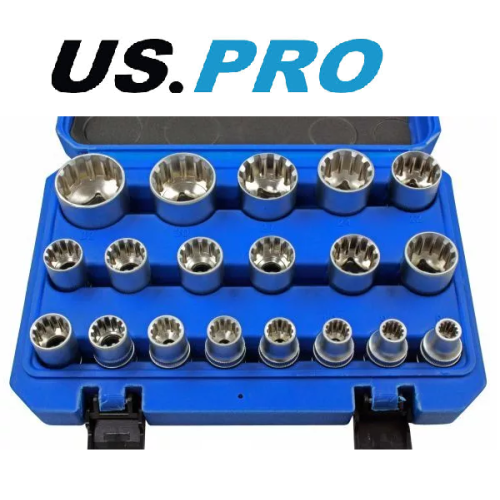 us pro US PRO 19 Piece 1/2" Dr Gear Lock Sockets 8 - 32mm - 3221 2