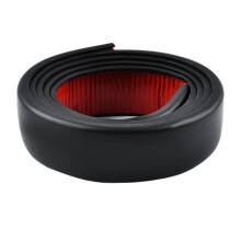Auto fender flare 1.5m wheel arch trim flare edge shockabsorbing rubber matte black for cars trucks.