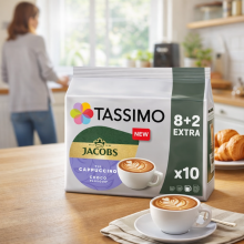 Tassimo Jacobs Cappuccino Choco Coffee Pods x10 (Pack of 5, Total 50 Pods)