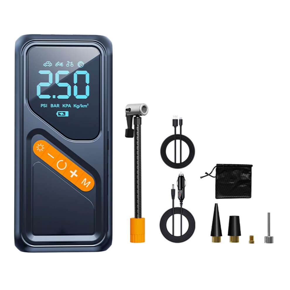 Air Compressor With Touchscreen Controls Rechargeable Bike Pump Portable Abs For Car And Bike Tires Upgraded Version 9382693670045
