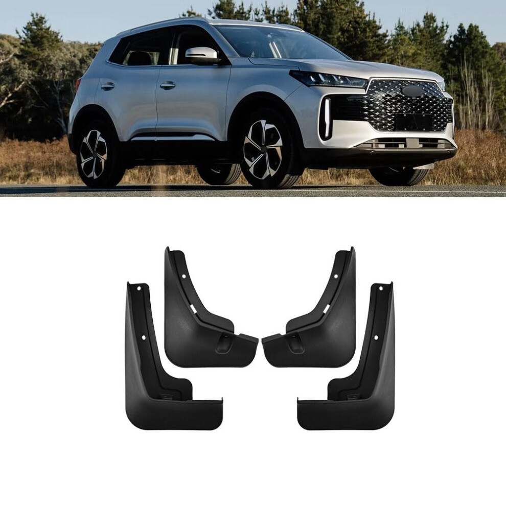 4 Pieces Car Splash Guards Mud Flaps For Chery Tiggo 4 Pro Front Rear Fenders, Protection Accessories 9382693670069